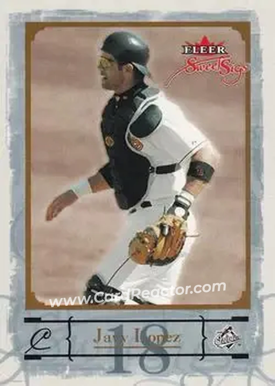 2004 Fleer Sweet Sigs - Gold #37 - Javier Lopez - Baltimore Orioles - Front