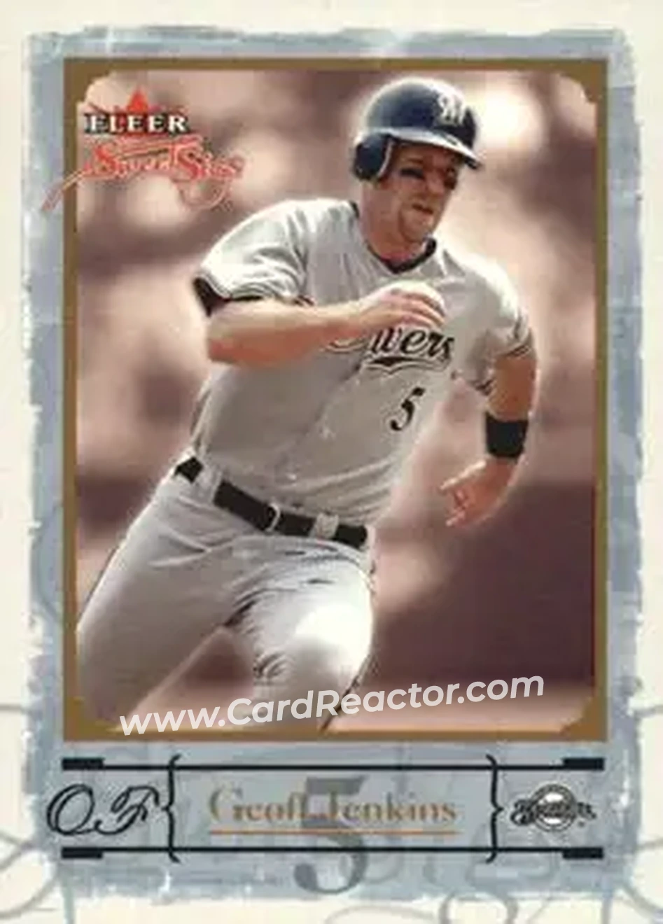 2004 Fleer Sweet Sigs - Gold #40 - Geoff Jenkins - Milwaukee Brewers - Front 2004 Fleer Sweet Sigs - Gold #40 - Geoff Jenkins - Milwaukee Brewers - Front