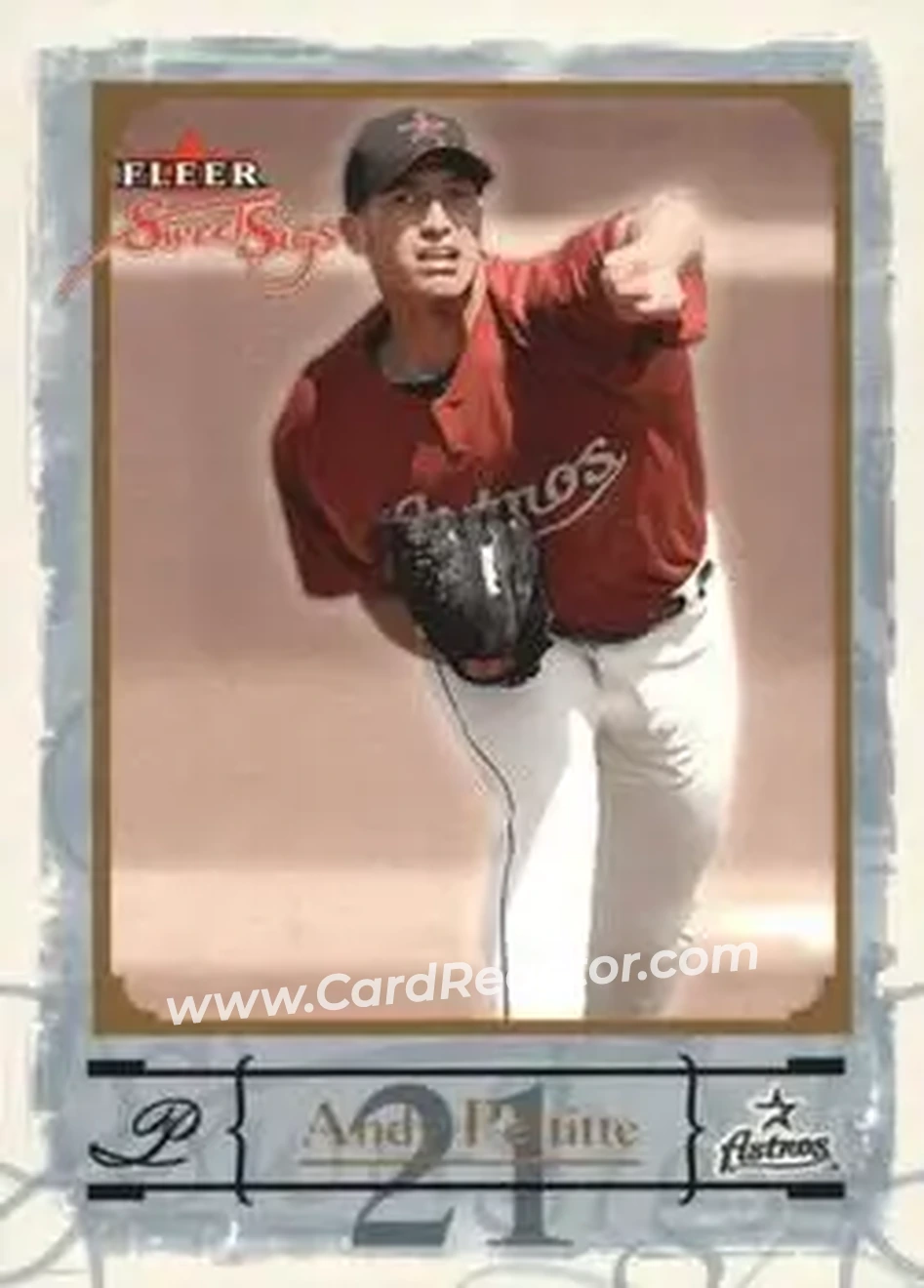 2004 Fleer Sweet Sigs - Gold #47 - Andy Pettitte - Houston Astros - Front