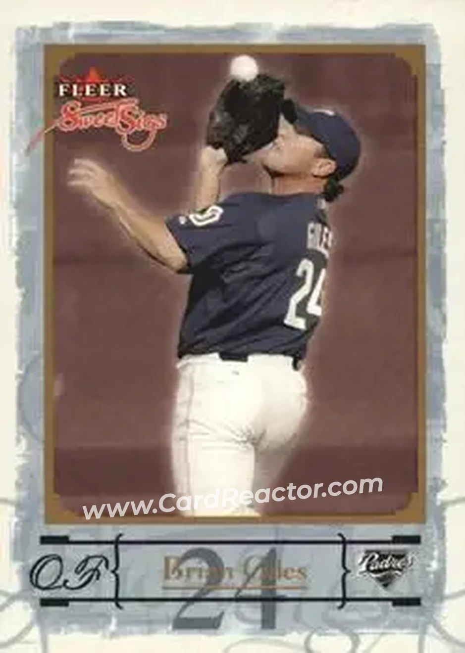 2004 Fleer Sweet Sigs - Gold #49 - Brian Giles - San Diego Padres - Front