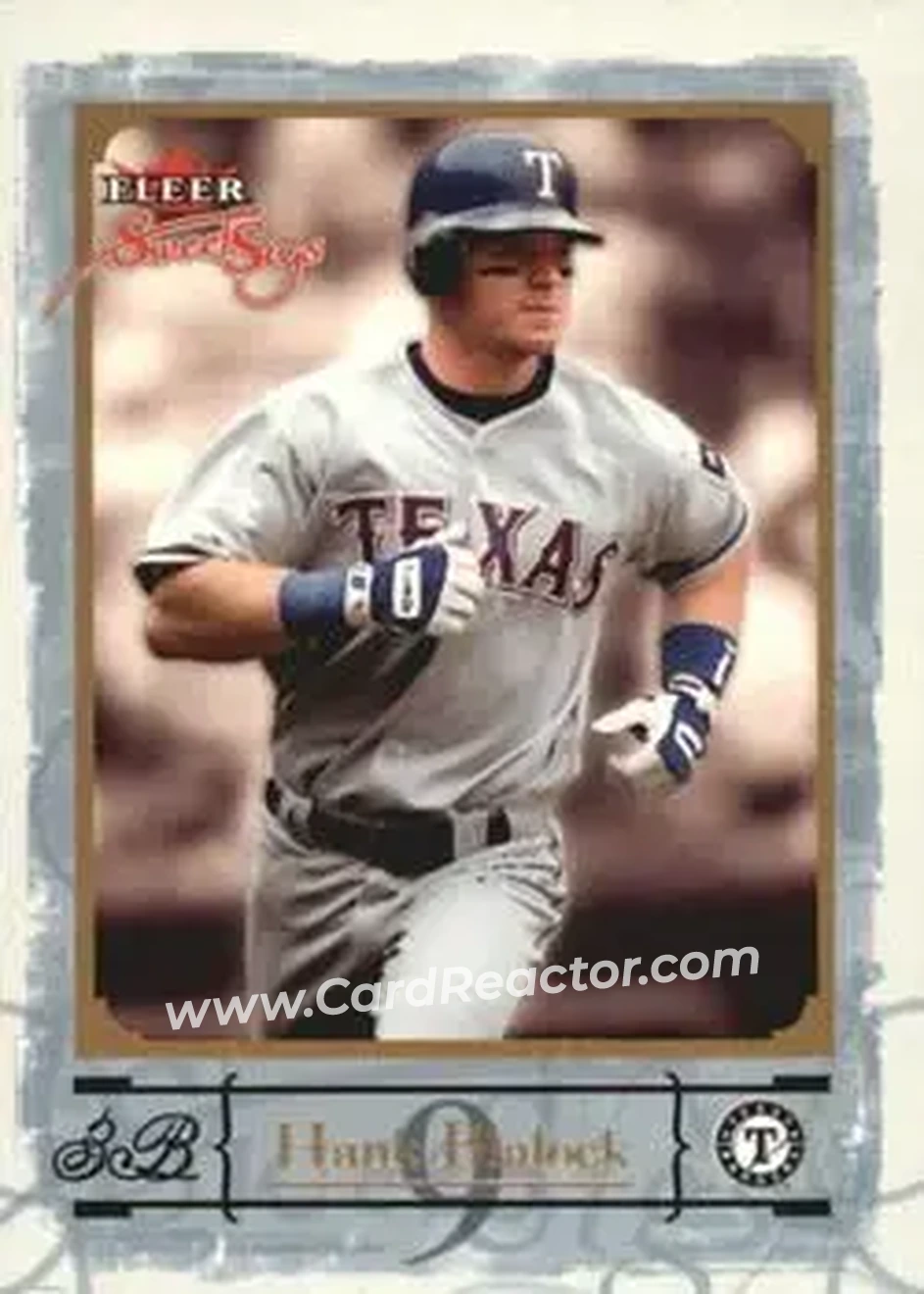2004 Fleer Sweet Sigs - Gold #52 - Hank Blalock - Texas Rangers - Front