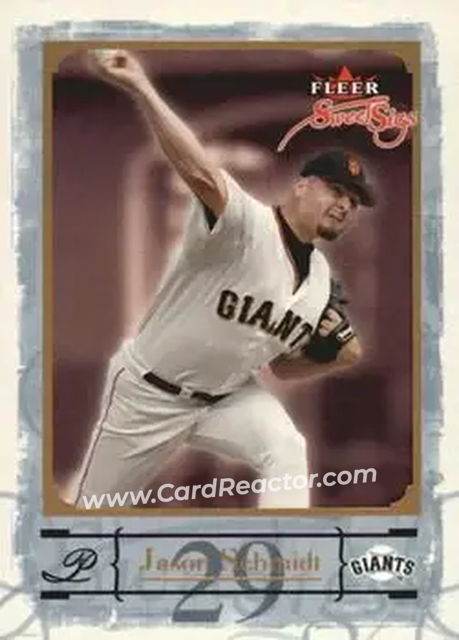 2004 Fleer Sweet Sigs - Gold #58 - Jason Schmidt - San Francisco Giants - Front