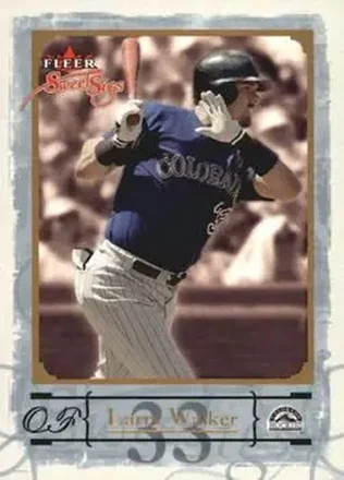 2004 Fleer Sweet Sigs - Gold #64 - Larry Walker - Colorado Rockies