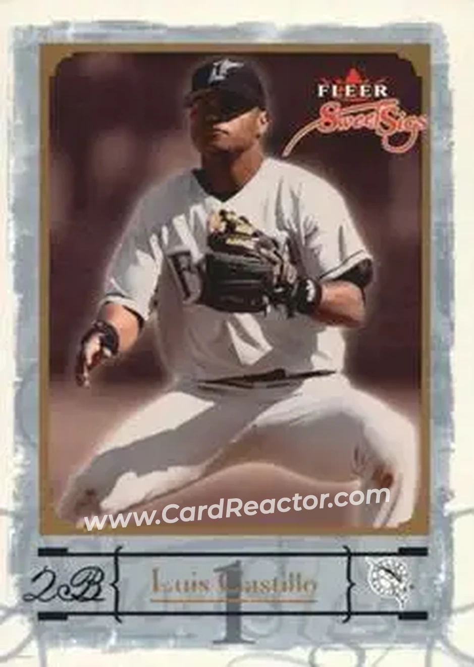 2004 Fleer Sweet Sigs - Gold #66 - Luis Castillo - Florida Marlins - Front