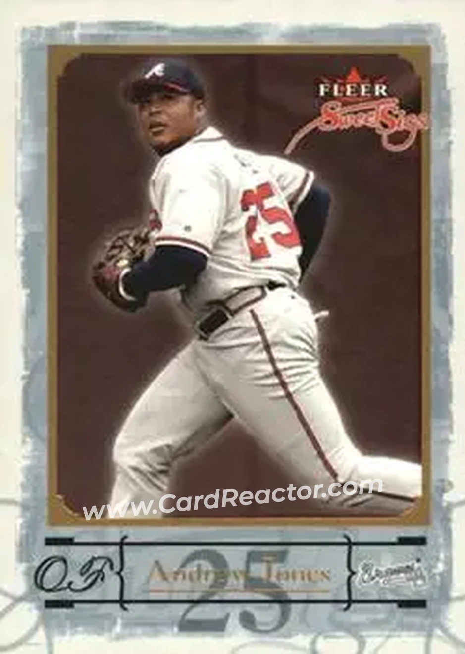 2004 Fleer Sweet Sigs - Gold #69 - Andruw Jones - Atlanta Braves - Front 2004 Fleer Sweet Sigs - Gold #69 - Andruw Jones - Atlanta Braves - Front