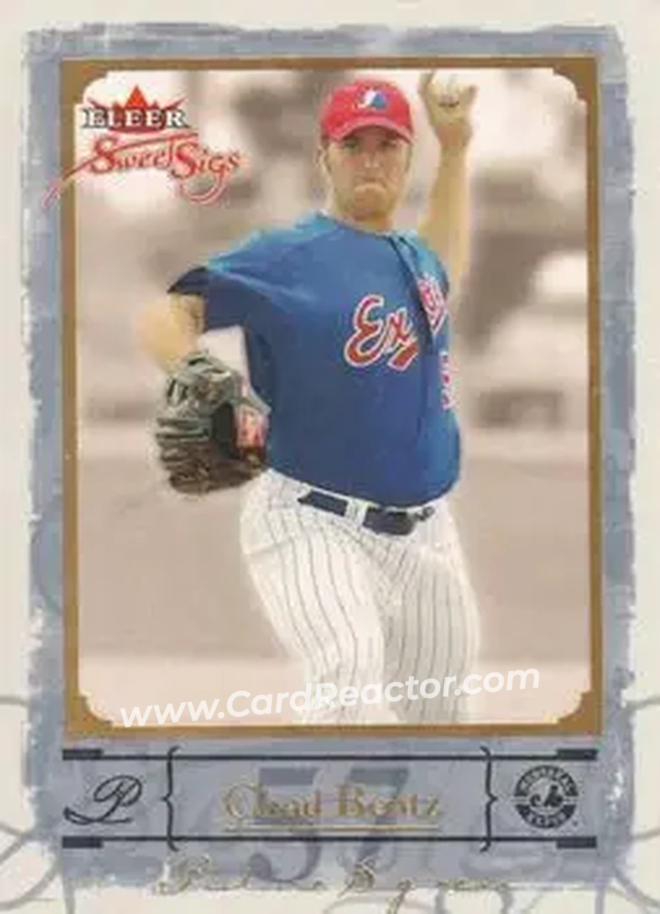 2004 Fleer Sweet Sigs - Gold #80 - Chad Bentz - Montreal Expos - Front