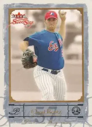 2004 Fleer Sweet Sigs - Gold #80 - Chad Bentz - Montreal Expos