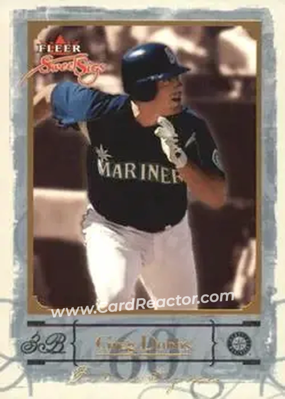 2004 Fleer Sweet Sigs - Gold #90 - Greg Dobbs - Seattle Mariners - Front 2004 Fleer Sweet Sigs - Gold #90 - Greg Dobbs - Seattle Mariners - Front