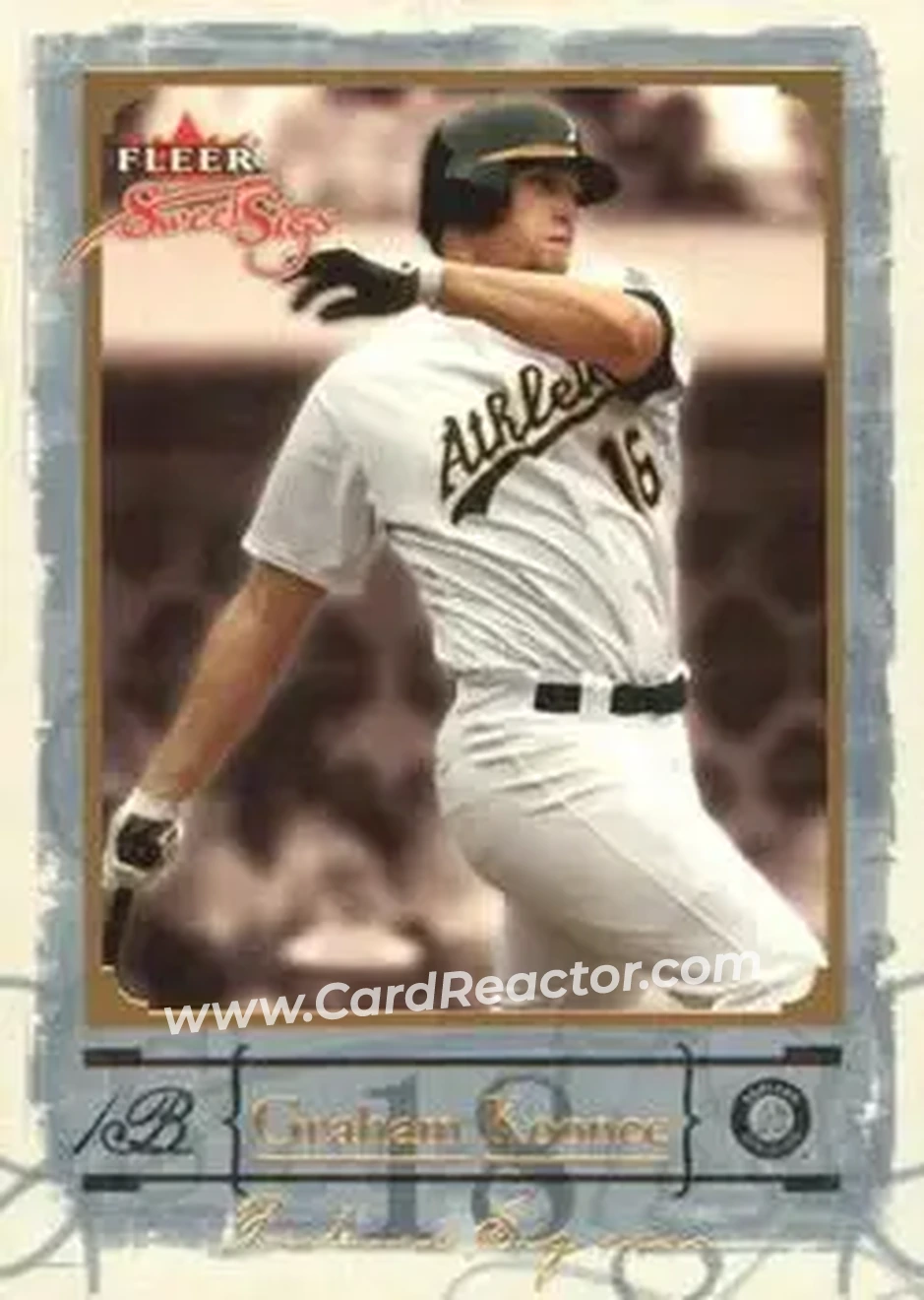2004 Fleer Sweet Sigs - Gold #97 - Graham Koonce - Oakland Athletics - Front