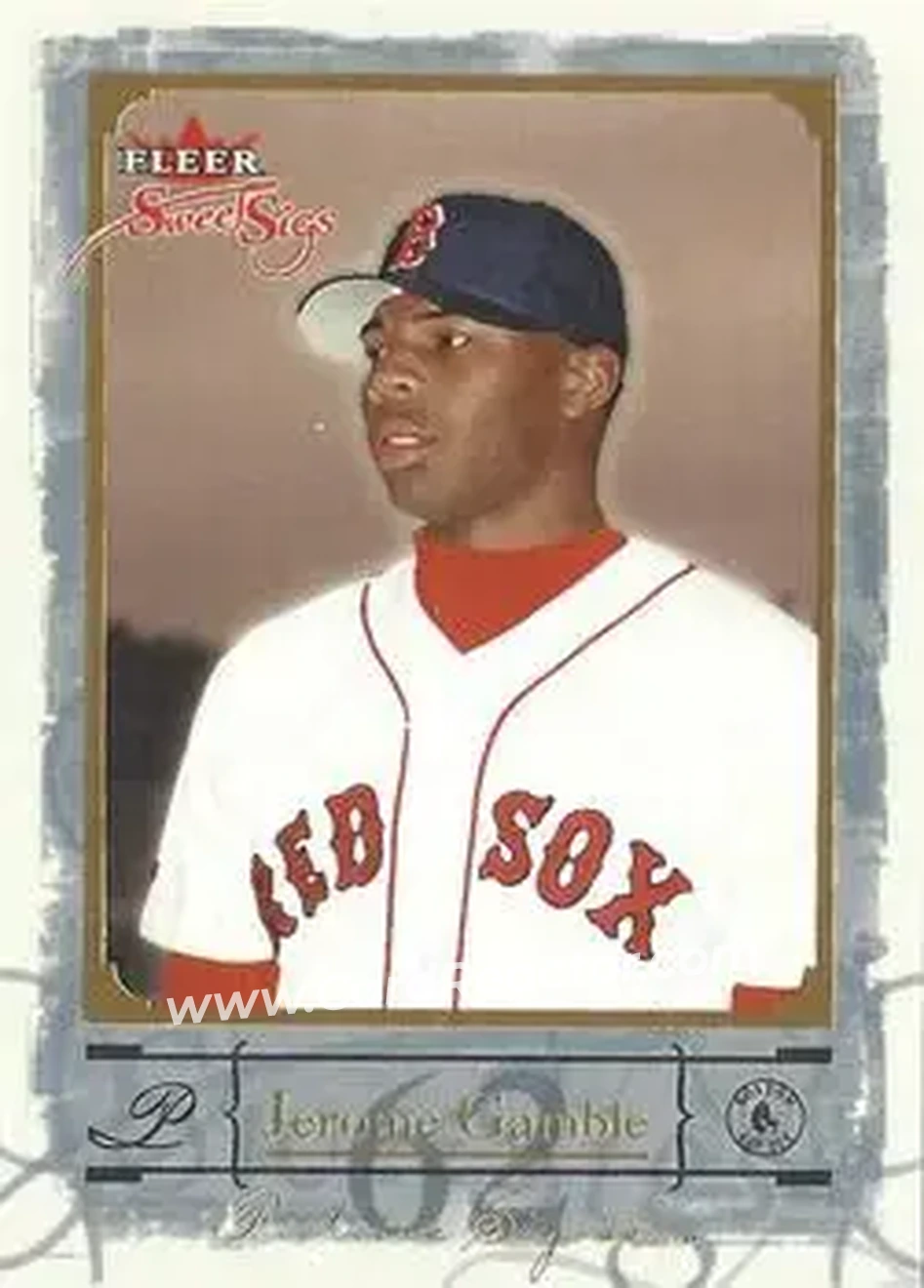 2004 Fleer Sweet Sigs - Gold #99 - Jerome Gamble - Boston Red Sox - Front
