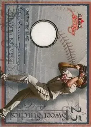 2004 Fleer Sweet Sigs - Sweet Stitches Jersey Silver #ST-AJ - Andruw Jones - Atlanta Braves