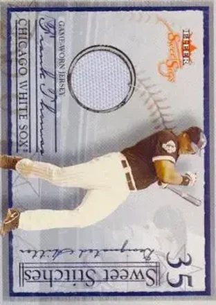2004 Fleer Sweet Sigs - Sweet Stitches Jersey Silver #ST-FT - Frank Thomas - Chicago White Sox