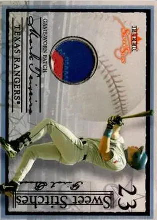 2004 Fleer Sweet Sigs - Sweet Stitches Patch Black #ST-MT2 - Mark Teixeira - Texas Rangers
