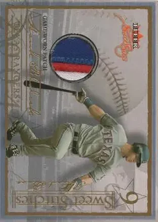 2004 Fleer Sweet Sigs - Sweet Stitches Patch Gold #ST-HB - Hank Blalock - Texas Rangers
