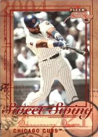 2004 Fleer Sweet Sigs - Sweet Swing #1SS - Sammy Sosa - Chicago Cubs