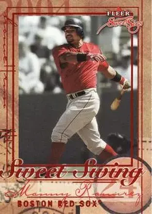 2004 Fleer Sweet Sigs - Sweet Swing #6SS - Manny Ramirez - Boston Red Sox