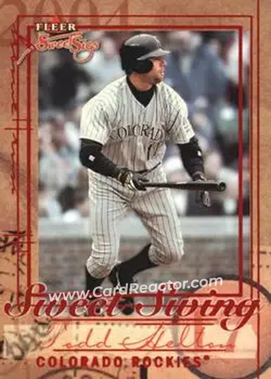 2004 Fleer Sweet Sigs - Sweet Swing #7SS - Todd Helton - Colorado Rockies - Front