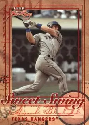2004 Fleer Sweet Sigs - Sweet Swing #12SS - Hank Blalock - Texas Rangers