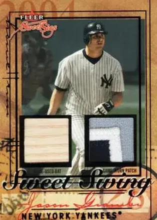 2004 Fleer Sweet Sigs - Sweet Swing Bat-Patch Black #SS/JG - Jason Giambi - New York Yankees