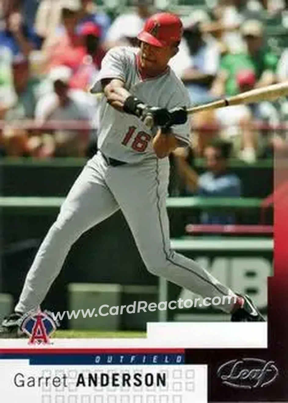 2004 Leaf #2 - Garret Anderson - Anaheim Angels - Front 2004 Leaf #2 - Garret Anderson - Anaheim Angels - Front