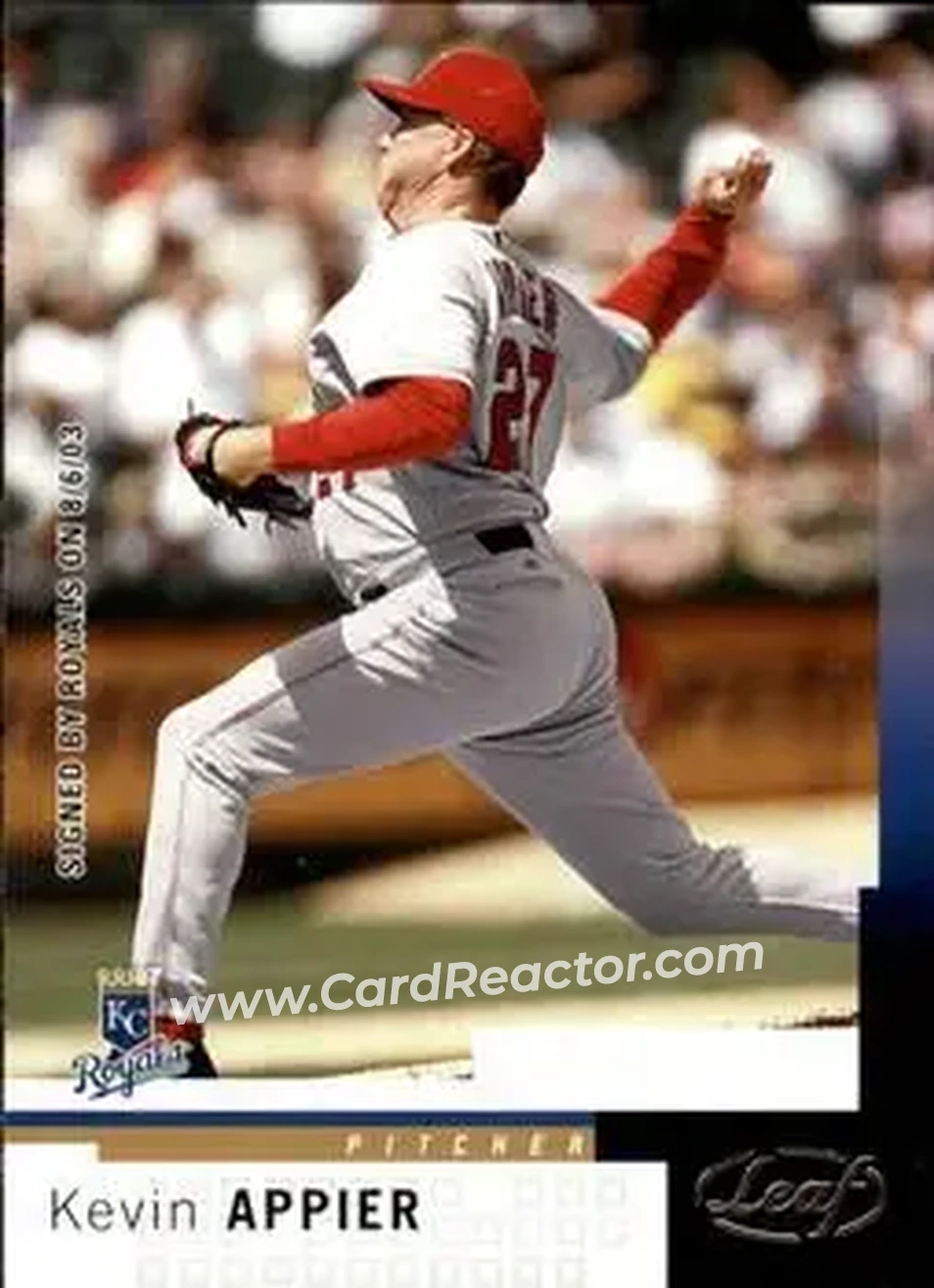 2004 Leaf #4 - Kevin Appier - Kansas City Royals - Front