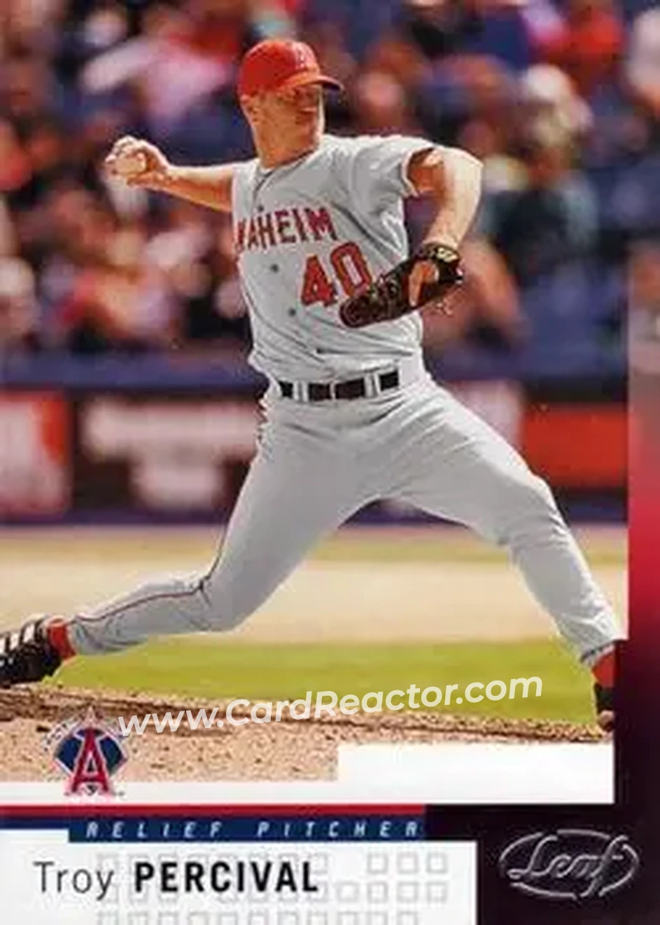 2004 Leaf #7 - Troy Percival - Anaheim Angels - Front