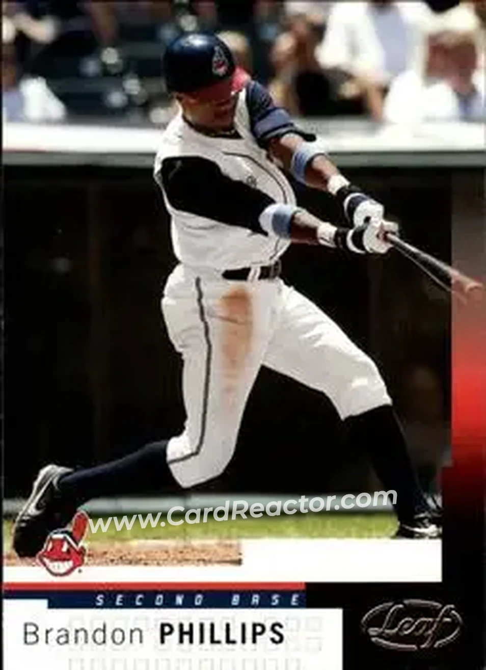2004 Leaf #27 - Brandon Phillips - Cleveland Indians - Front 2004 Leaf #27 - Brandon Phillips - Cleveland Indians - Front