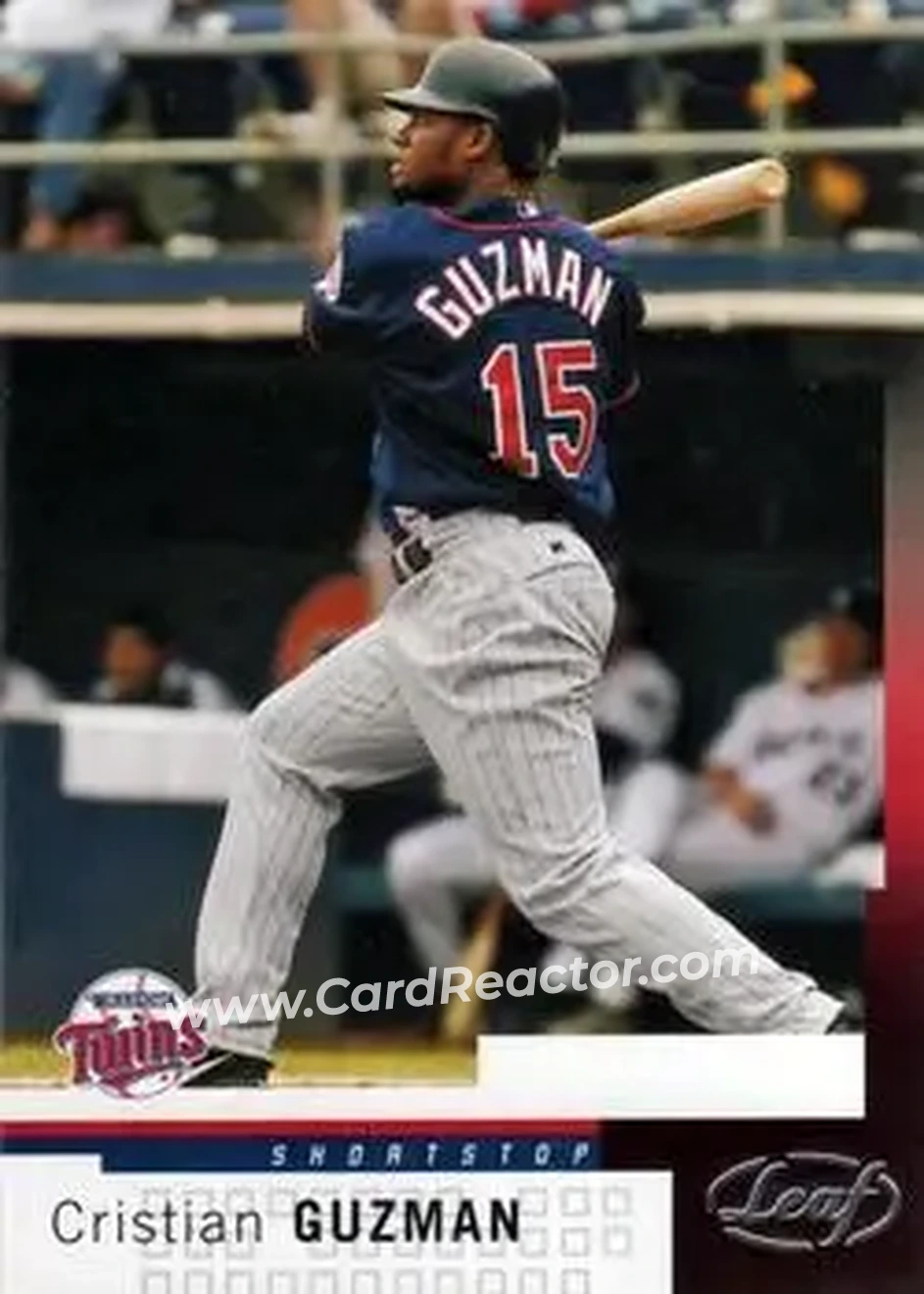2004 Leaf #48 - Cristian Guzman - Minnesota Twins - Front 2004 Leaf #48 - Cristian Guzman - Minnesota Twins - Front