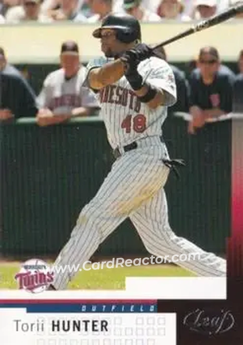 2004 Leaf #52 - Torii Hunter - Minnesota Twins - Front