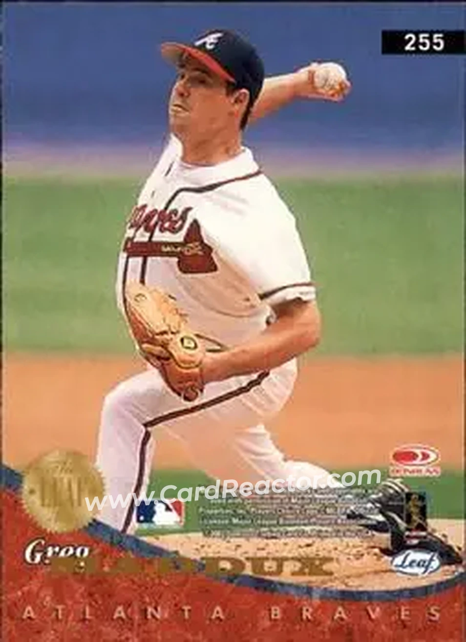 2004 Leaf #255 - Greg Maddux - Atlanta Braves - Back 2004 Leaf #255 - Greg Maddux - Atlanta Braves - Back