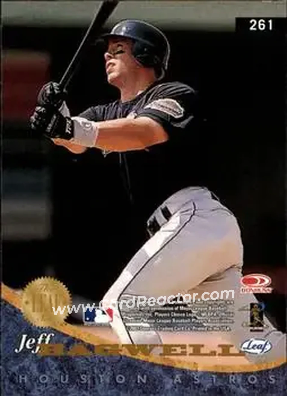 2004 Leaf #261 - Jeff Bagwell - Houston Astros - Back 2004 Leaf #261 - Jeff Bagwell - Houston Astros - Back