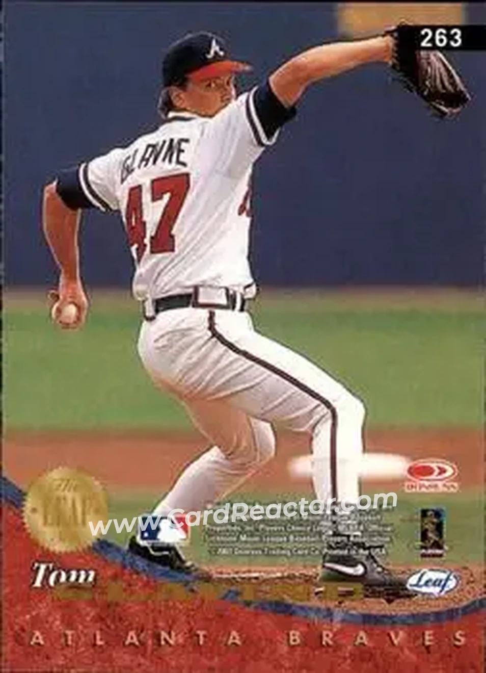 2004 Leaf #263 - Tom Glavine - Back 2004 Leaf #263 - Tom Glavine - Back