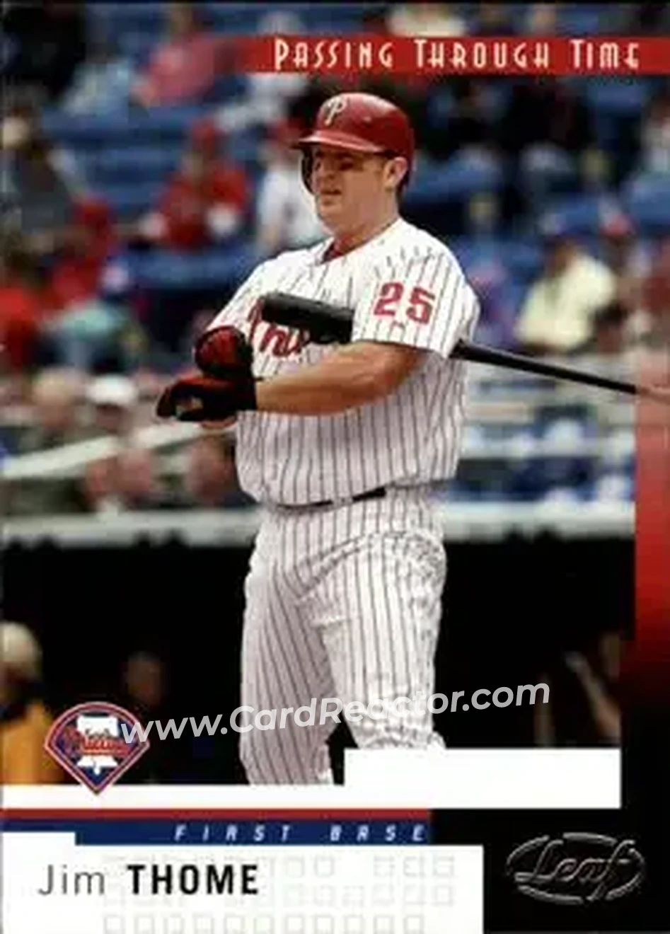 2004 Leaf #269 - Jim Thome - Front 2004 Leaf #269 - Jim Thome - Front