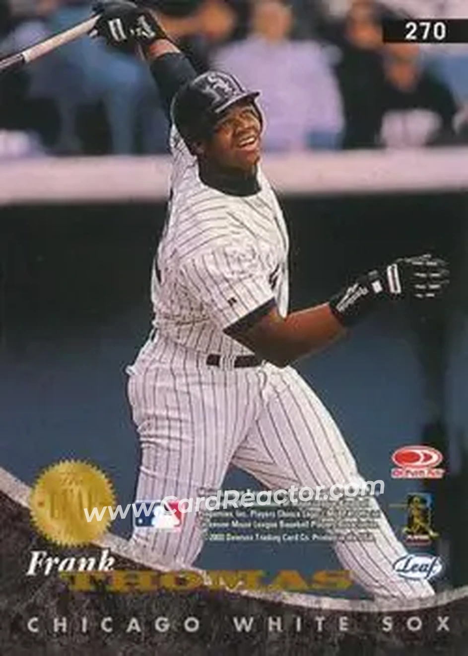 2004 Leaf #270 - Frank Thomas - Chicago White Sox - Back 2004 Leaf #270 - Frank Thomas - Chicago White Sox - Back