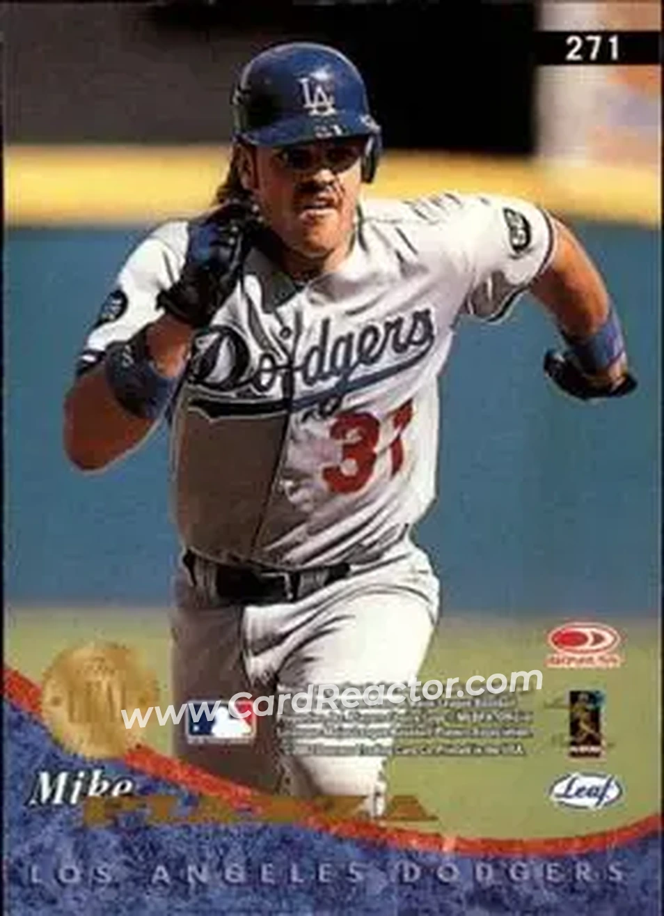 2004 Leaf #271 - Mike Piazza - Back