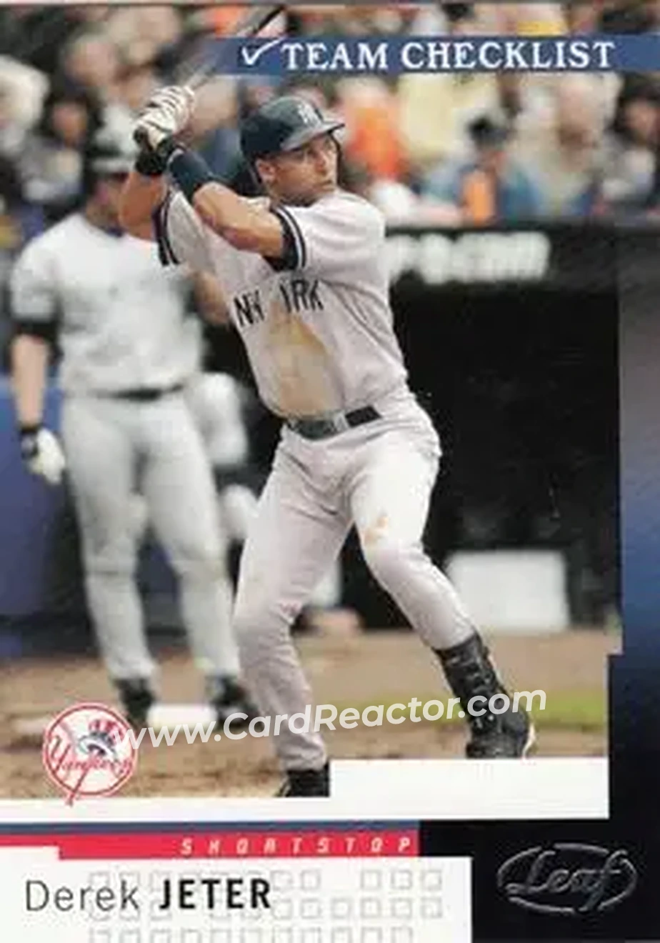 2004 Leaf #280 - Derek Jeter - New York Yankees - Front 2004 Leaf #280 - Derek Jeter - New York Yankees - Front