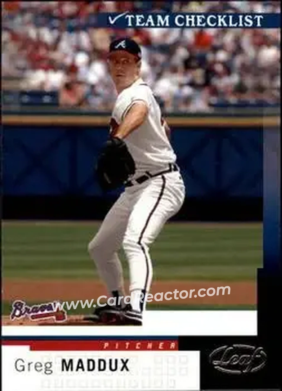 2004 Leaf #287 - Greg Maddux - Atlanta Braves - Front 2004 Leaf #287 - Greg Maddux - Atlanta Braves - Front