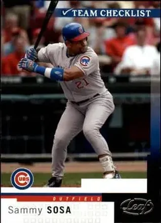 2004 Leaf #288 - Sammy Sosa - Chicago Cubs