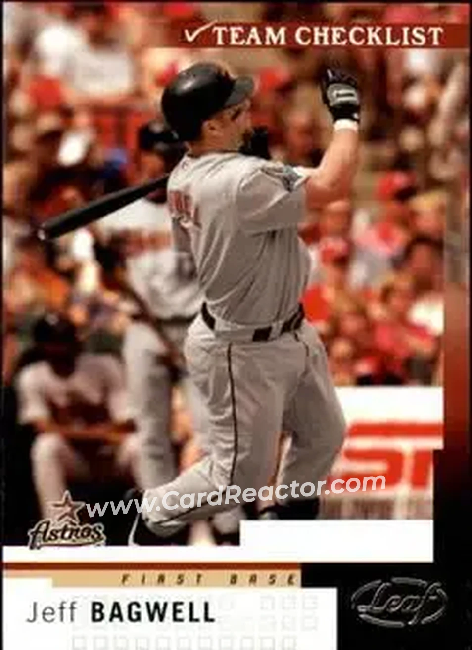 2004 Leaf #292 - Jeff Bagwell - Houston Astros - Front 2004 Leaf #292 - Jeff Bagwell - Houston Astros - Front