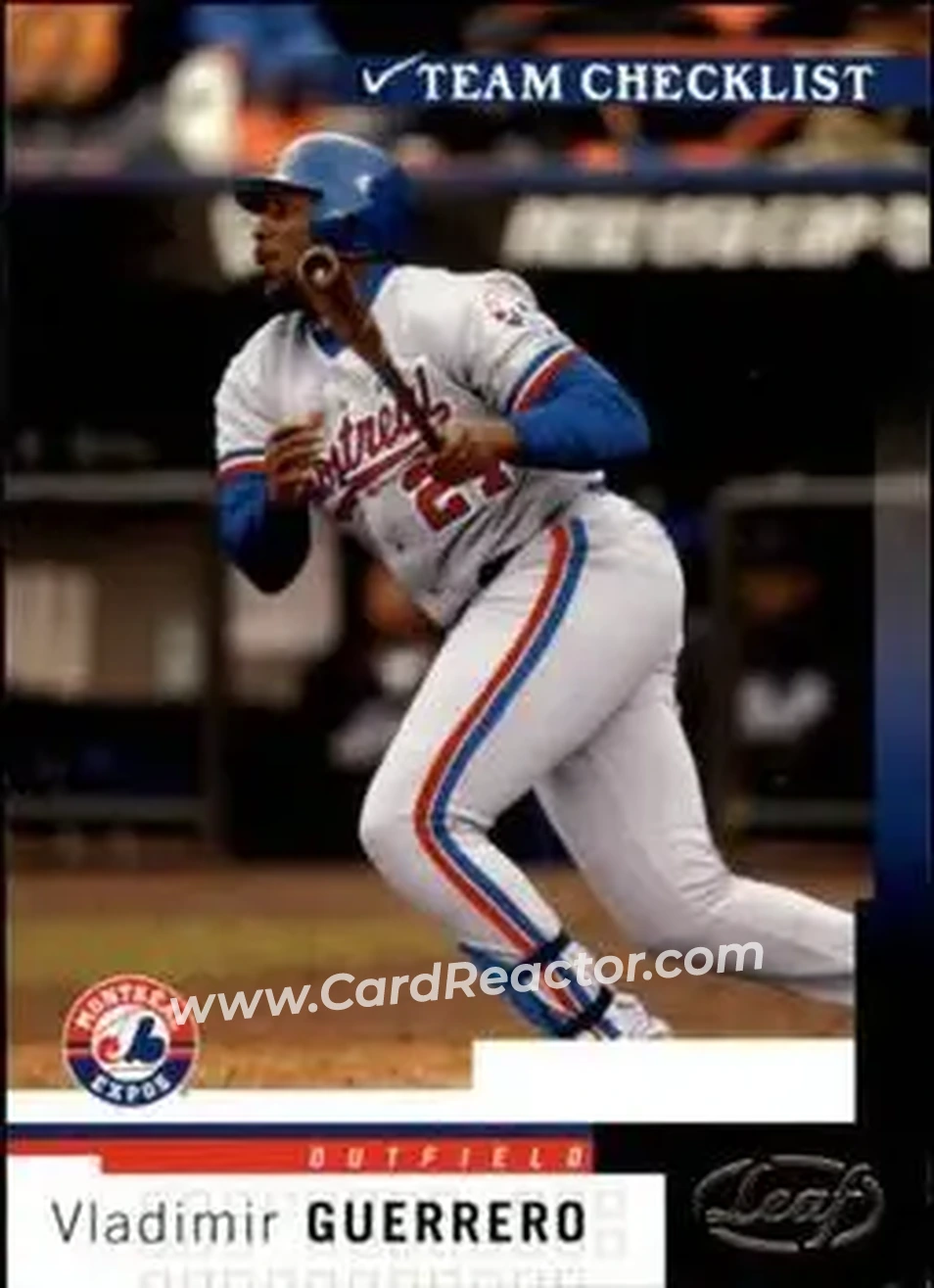 2004 Leaf #295 - Vladimir Guerrero - Montreal Expos - Front