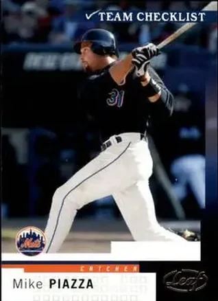 2004 Leaf #296 - Mike Piazza - New York Mets