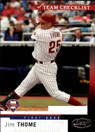 2004 Leaf #297 - Jim Thome - Philadelphia Phillies