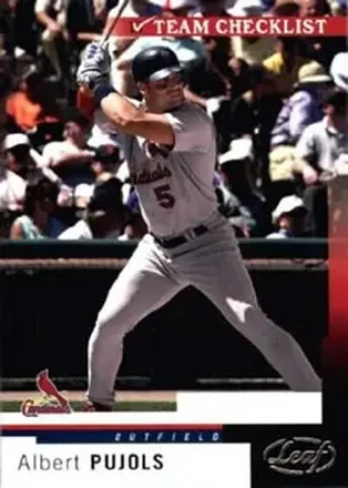 2004 Leaf #299 - Albert Pujols - St. Louis Cardinals