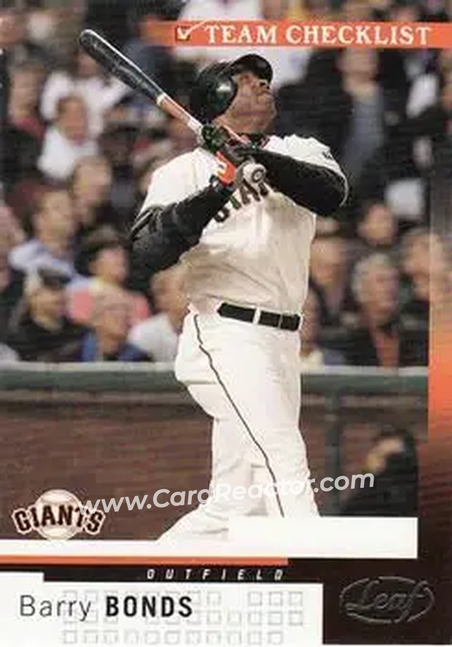 2004 Leaf #301 - Barry Bonds - San Francisco Giants - Front