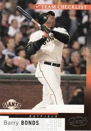 2004 Leaf #301 - Barry Bonds - San Francisco Giants