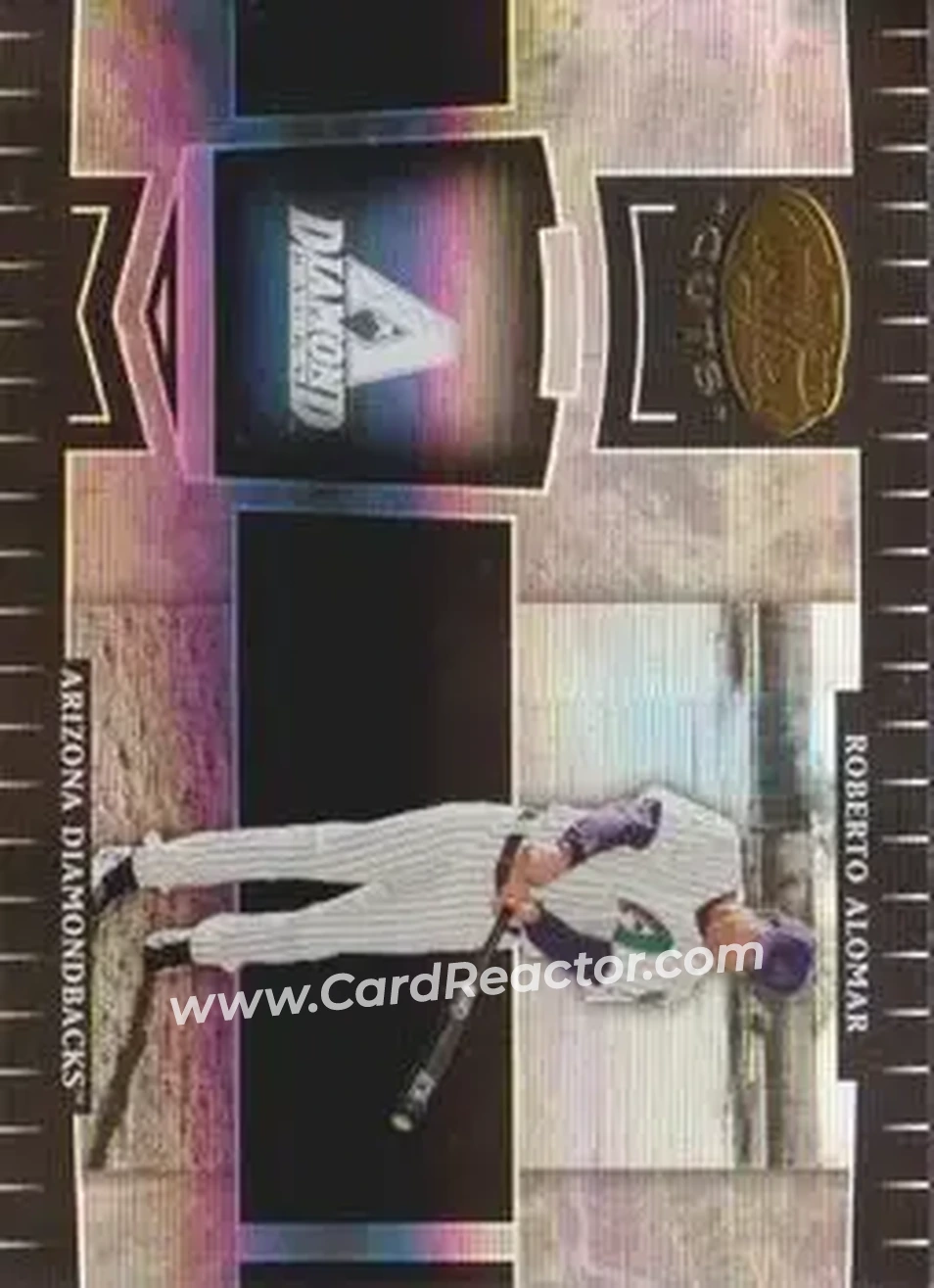 2004 Leaf Certified Cuts #9 - Roberto Alomar - Arizona Diamondbacks - Front