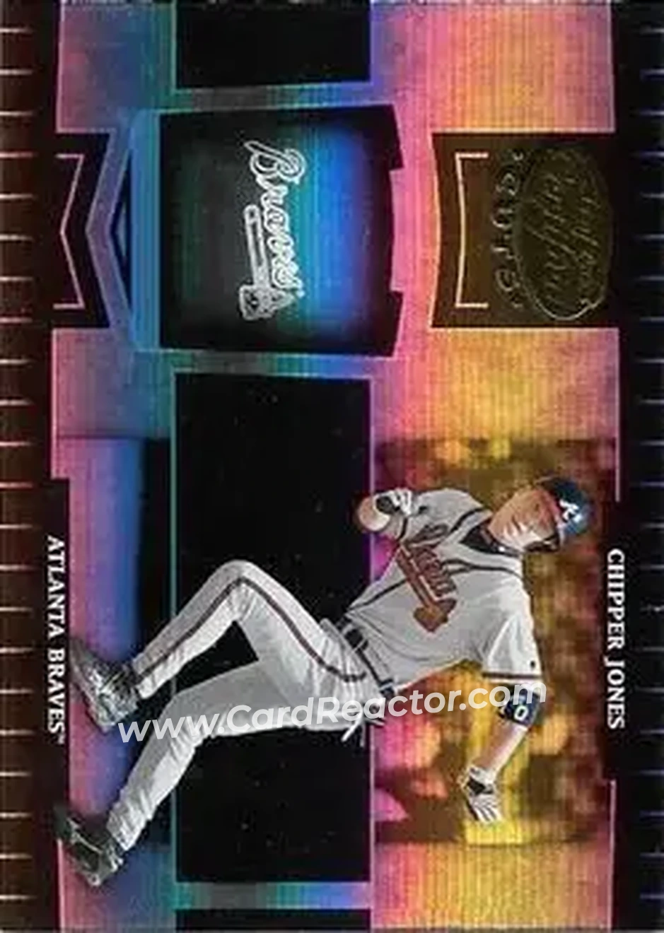 2004 Leaf Certified Cuts #16 - Chipper Jones - Atlanta Braves - Front