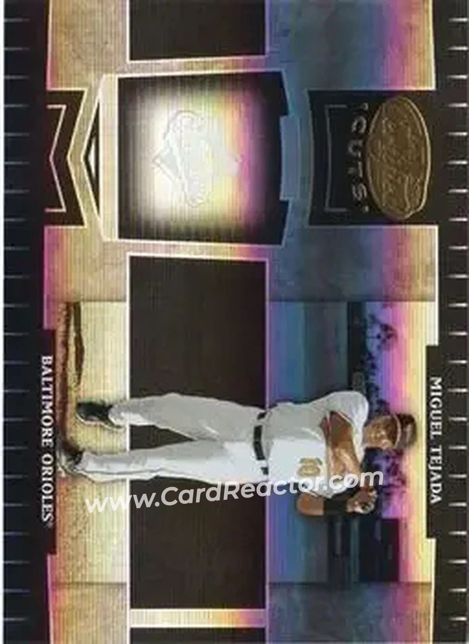 2004 Leaf Certified Cuts #28 - Miguel Tejada - Baltimore Orioles - Front