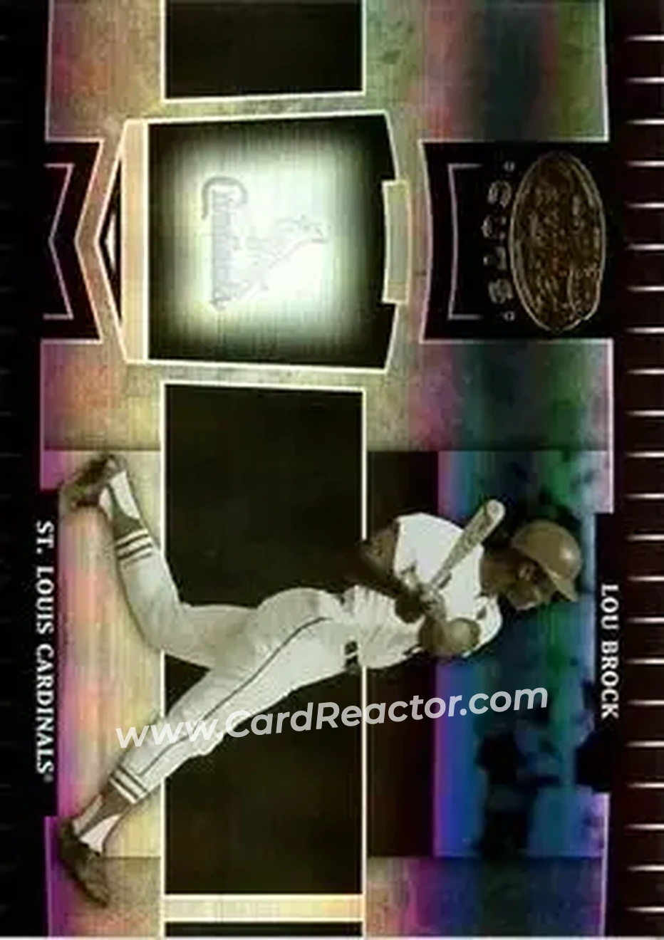 2004 Leaf Certified Cuts #246 - Lou Brock - St. Louis Cardinals - Front