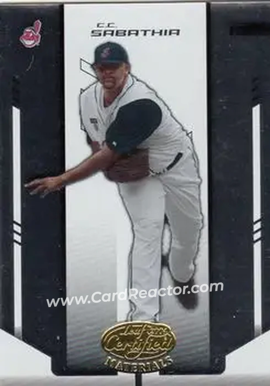 2004 Leaf Certified Materials #33 - CC Sabathia - Cleveland Indians - Front